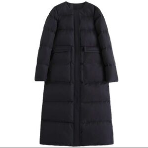Mid length down jacket